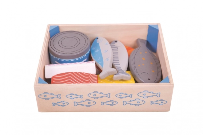 Træskaldyr i kasse Bigjigs Toys