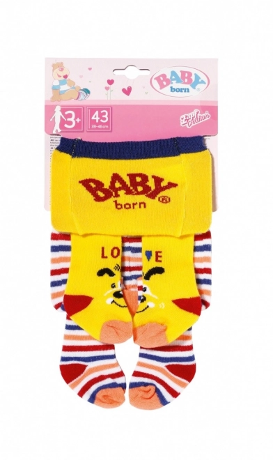 Strømpebukser Baby Born 2-pak