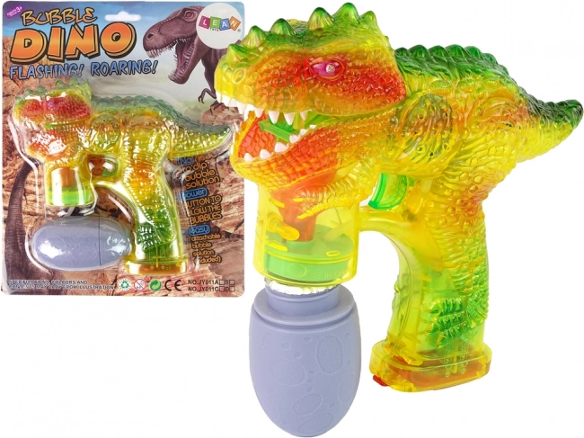 Børne-boblepistol dinosaur med æggeformet opløsning