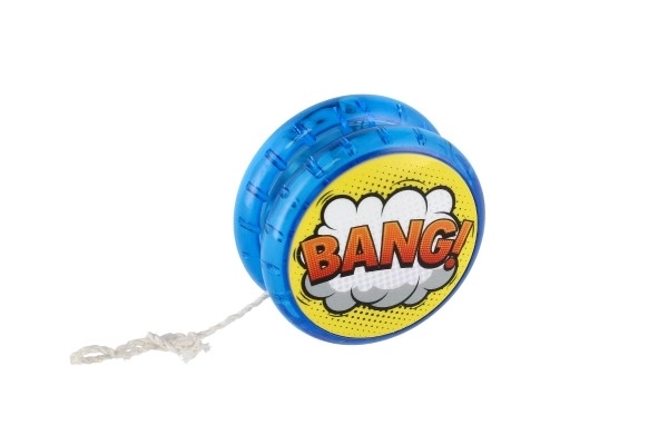 Jojo lysende plast 6cm på batterier mix typer 12 stk i boks