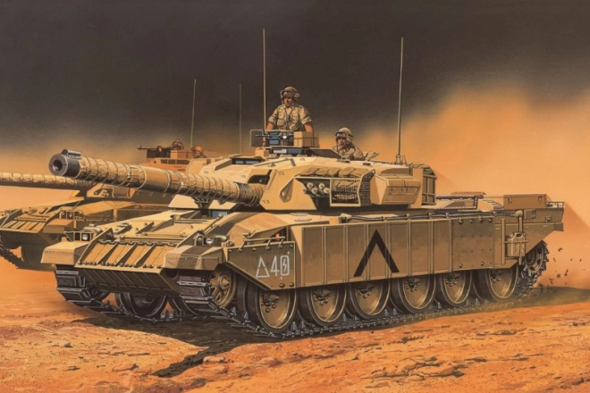 Plastikmodel af tanken British Army Challenger Mk.3 1/72