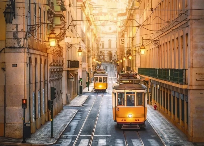 Puslespil Romantisk Lissabon, Portugal 1000 brikker