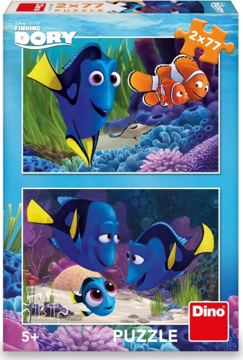 Puslespil Dino Findes Dory 2×77 brikker