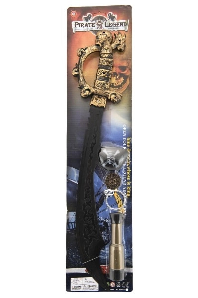 Piratensværd med tilbehør 58cm