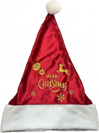 Julehat med gyldent print