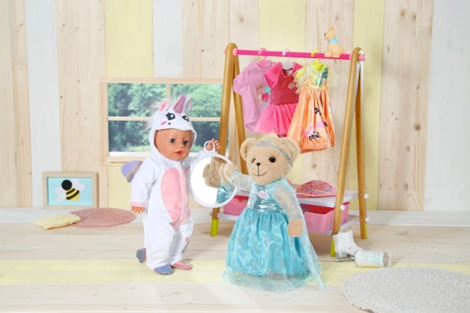 Bamse BABY born, lyserødt tøj