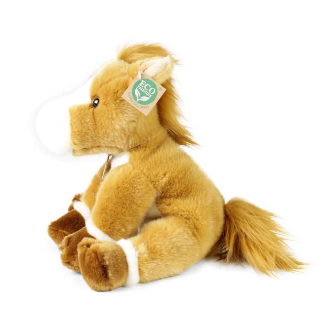 Plys hest siddende 30 cm ECO VENLIG