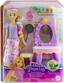 Disney Prinsesse Rapunzel med stilfulde tilbehør – legesæt med dukke og vennen Pascal