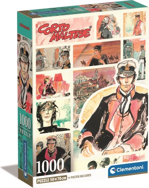 Puslespil 1000 brikker Corto Maltese: Lang rejse