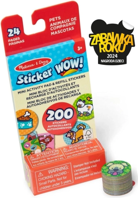 Sticker Wow – refill + mini bog – kæledyr
