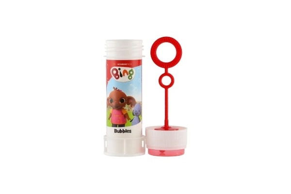 Sæbebobler 60ml Kaninen Bing mix farver i plastikflaske 4x11cm