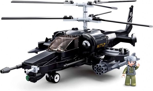 Byggesæt helikopter Sluban Ka-50 Sort Haj