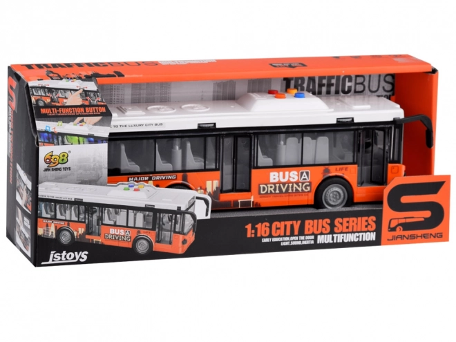 Stor bus med lyde og lys