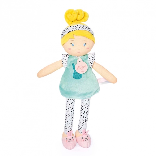 Doudou Jolijou Panenka LES PIPELLETTES 25 cm 1 stk – turkis