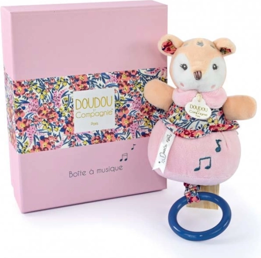 Gavesæt DOUDOU – plysbambi med melodi 20 cm