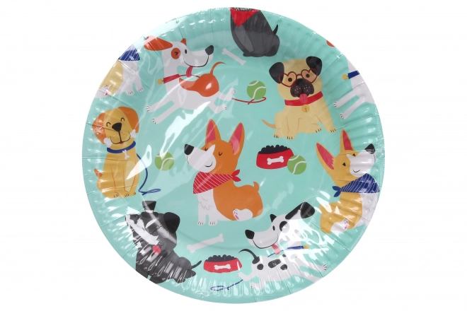 Festtallerkener HUND 23 cm, 6 stk