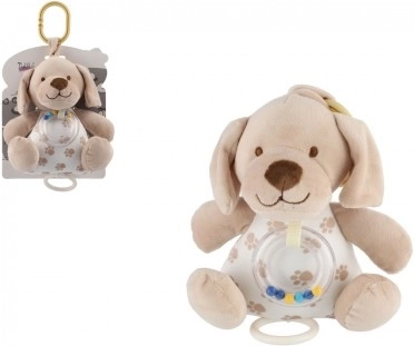 musiklegetøj hund beige 18 cm Tulilo