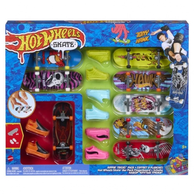 Hot Wheels Fingerboard og Sko 8 stk