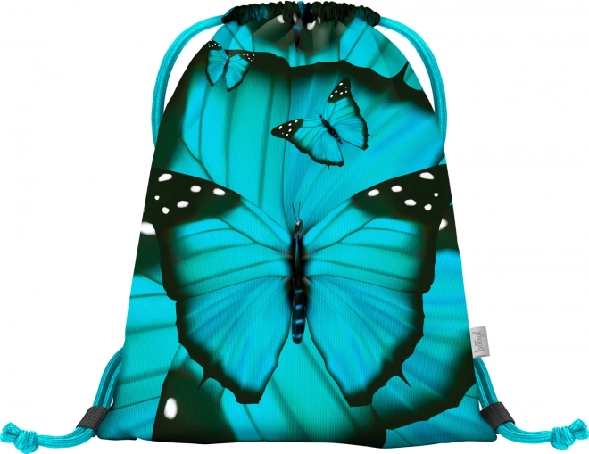 BAAGL SÆT 3 Ergo Butterfly: skoletaske, penalhus, pose
