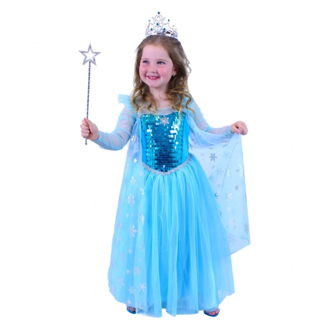 Børnekostume sneprinsesse (M)