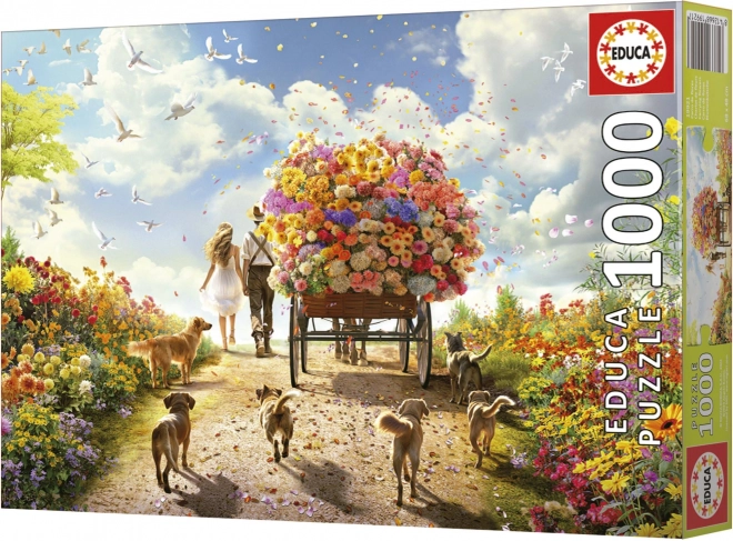 Educa puslespil Blomsterrutens levering 1000 brikker