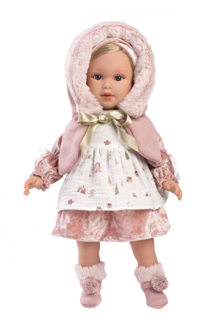 Realistisk dukke Lucia 40 cm med blødt stoflegeme
