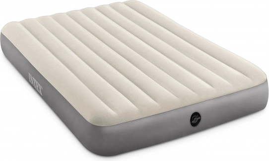 Oppustelig velourmadras INTEX 203 × 152 × 25 cm