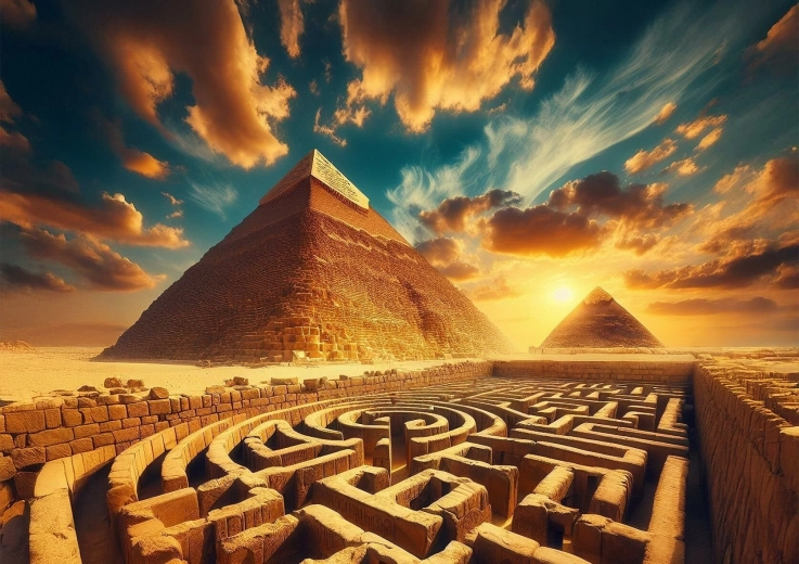 Puslespil Egyptiske Pyramider 1000 brikker