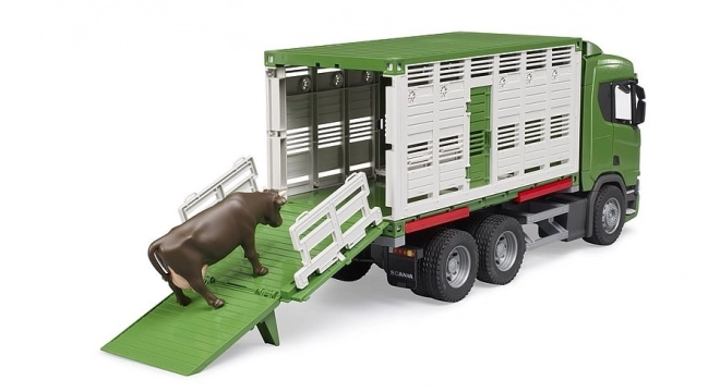 Bruder Dyretransport Scania med ko figur