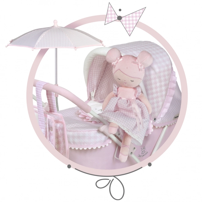 DeCuevas 20046 Plysbamsedukke NIZA - 36 cm med vugge