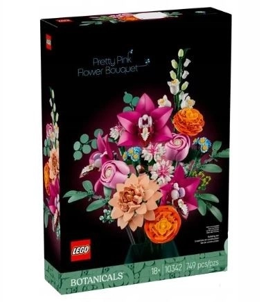 Lego Botanicals smuk buket af lyserøde blomster