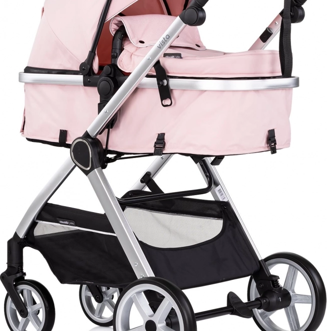 Barnevogn Chipolino Vista 2v1 Lyserød Marshmallow