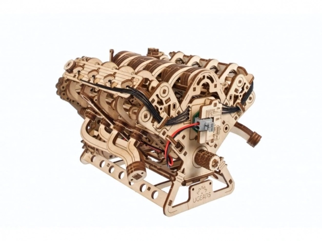 Ugears 3D træpuslespil motor V8