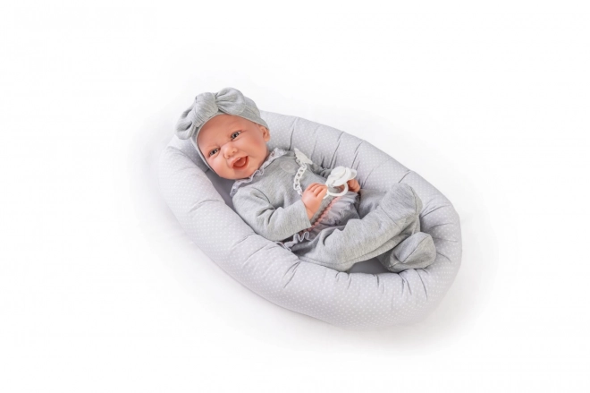 Antonio Juan 33228 CARLA - realistisk babydukke med blødt stoflegeme - 42 cm
