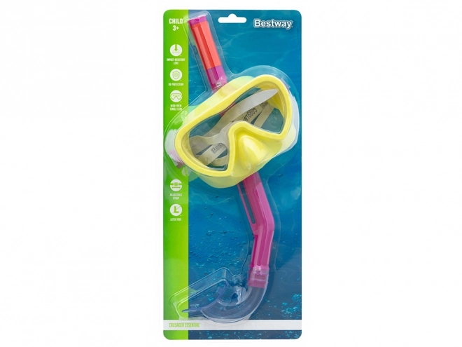 Bestway dykker maske med snorkel til børn 3+ – Gul