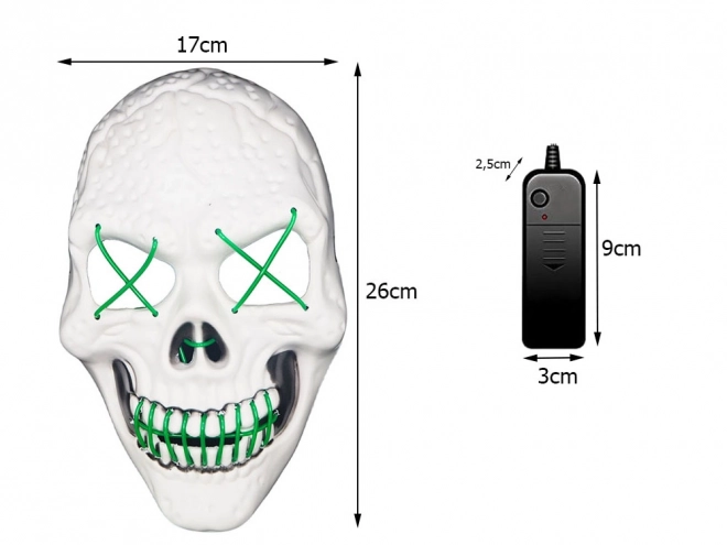 Lysende Halloween-maske