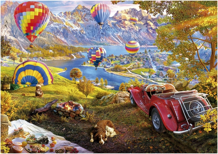 Puzzle EDUCA Dal af luftballoner 3000 brikker