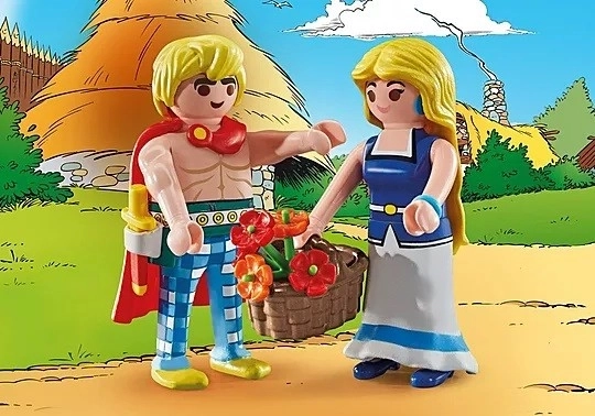Sæt Asterix Tragikomik og Falbala