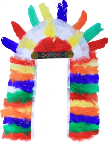 Markante multicolor-fjer