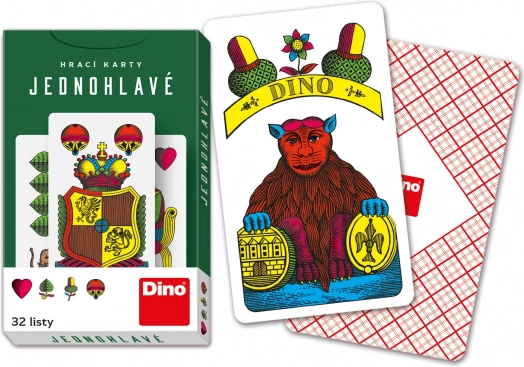 Mariáš-kort Dino enkelthoved