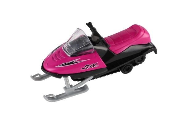 Legetøjssnescooter metal/plast 13 cm, optrækkelig, 6 farver