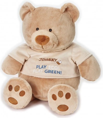 Plysbjørn LELLY Johnny 30 cm af genanvendt plast