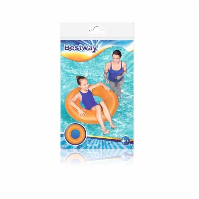 Neonorange svømmering 91 cm BESTWAY