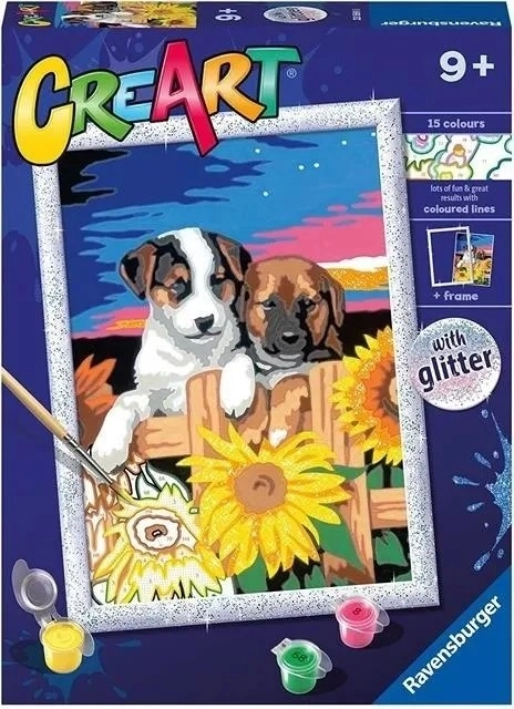 Maling efter tal CreArt Sunset Paw-Fection