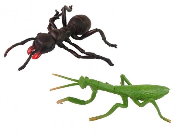 Sæt med insektfigurer Insekter Edderkop Bi 6 stk.