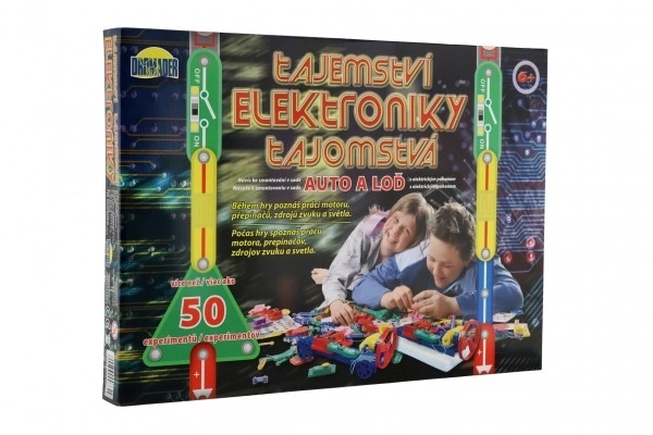 Elektronikkens hemmelighed - Bil, båd 50 eksperimenter med batteri i kasse 46,5x33,5x4cm fra 6 år