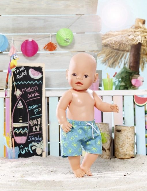 Baby born strand sommer shorts blå