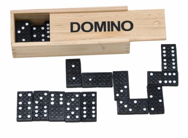 Klassisk domino i trækasse