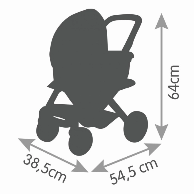 Kombineret dukkevogn Maxi Cosi til dukker grøn/grå