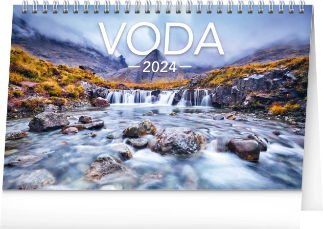 Bordkalender Vand CZ/SK 2024, 23,1 8 14,5 cm